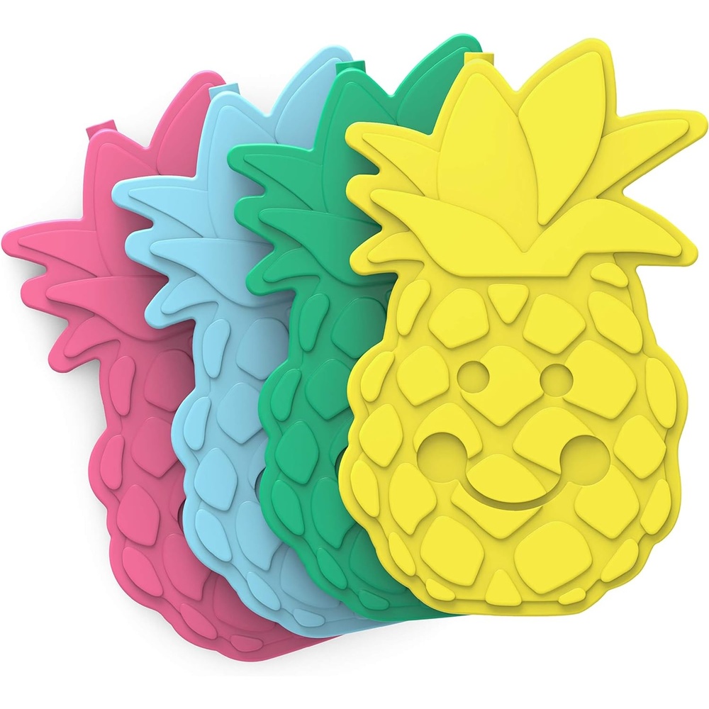 image:imageBentgo Buddies Reusable Ice Packs Slim Design for Lunch Boxes Lunch Bags and Coolers Quick Freeze PFAS and BPAFree Multicolored 4Pack DinosaurTropical