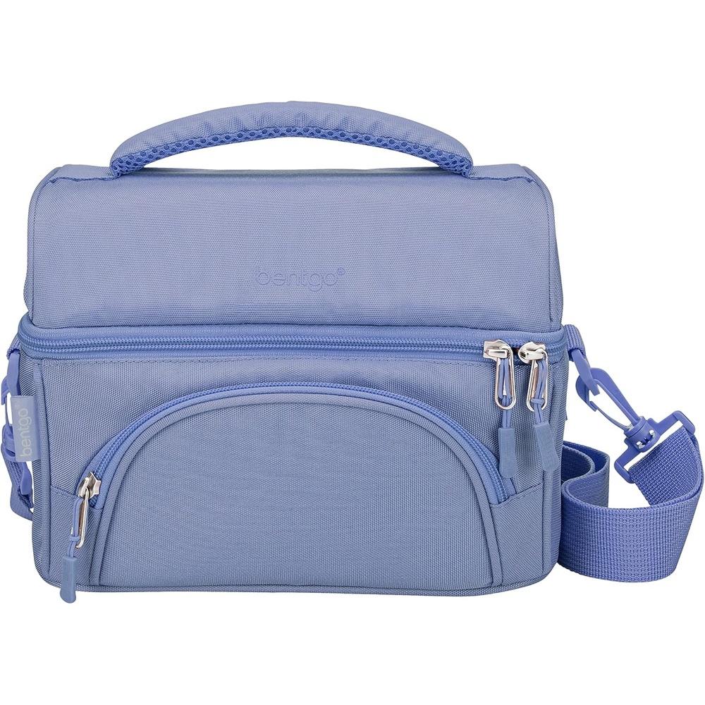 image:imageBentgo Deluxe Lunch Bag  Durable and Insulated Lunch Tote with Zippered Outer Pocket Internal Mesh Pocket Padded amp Adjustable Straps amp 2Way Zippers  Fits Most Lunch Boxes SlateSlate