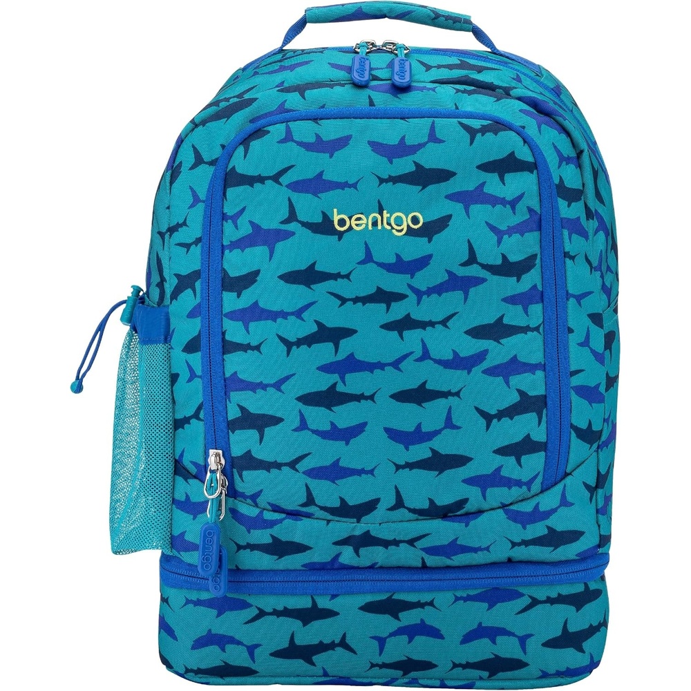 image:imageBentgo Kids 2in1 Backpack amp Insulated Lunch Bag  Durable 16 Backpack amp Lunch Container in Unique Prints for School amp Travel  Water Resistant Padded amp Large Compartments Bug BuddiesShark