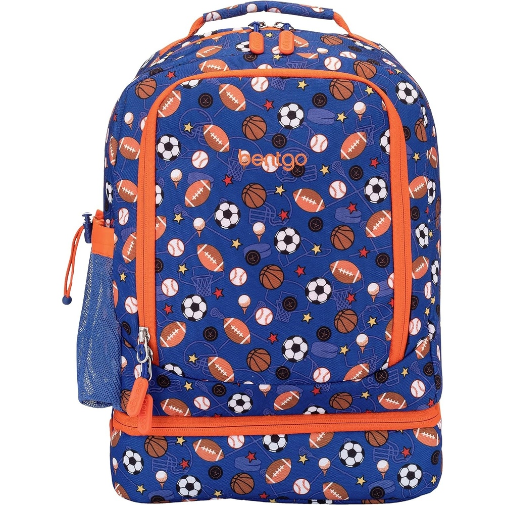 image:imageBentgo Kids 2in1 Backpack amp Insulated Lunch Bag  Durable 16 Backpack amp Lunch Container in Unique Prints for School amp Travel  Water Resistant Padded amp Large Compartments Bug BuddiesSports