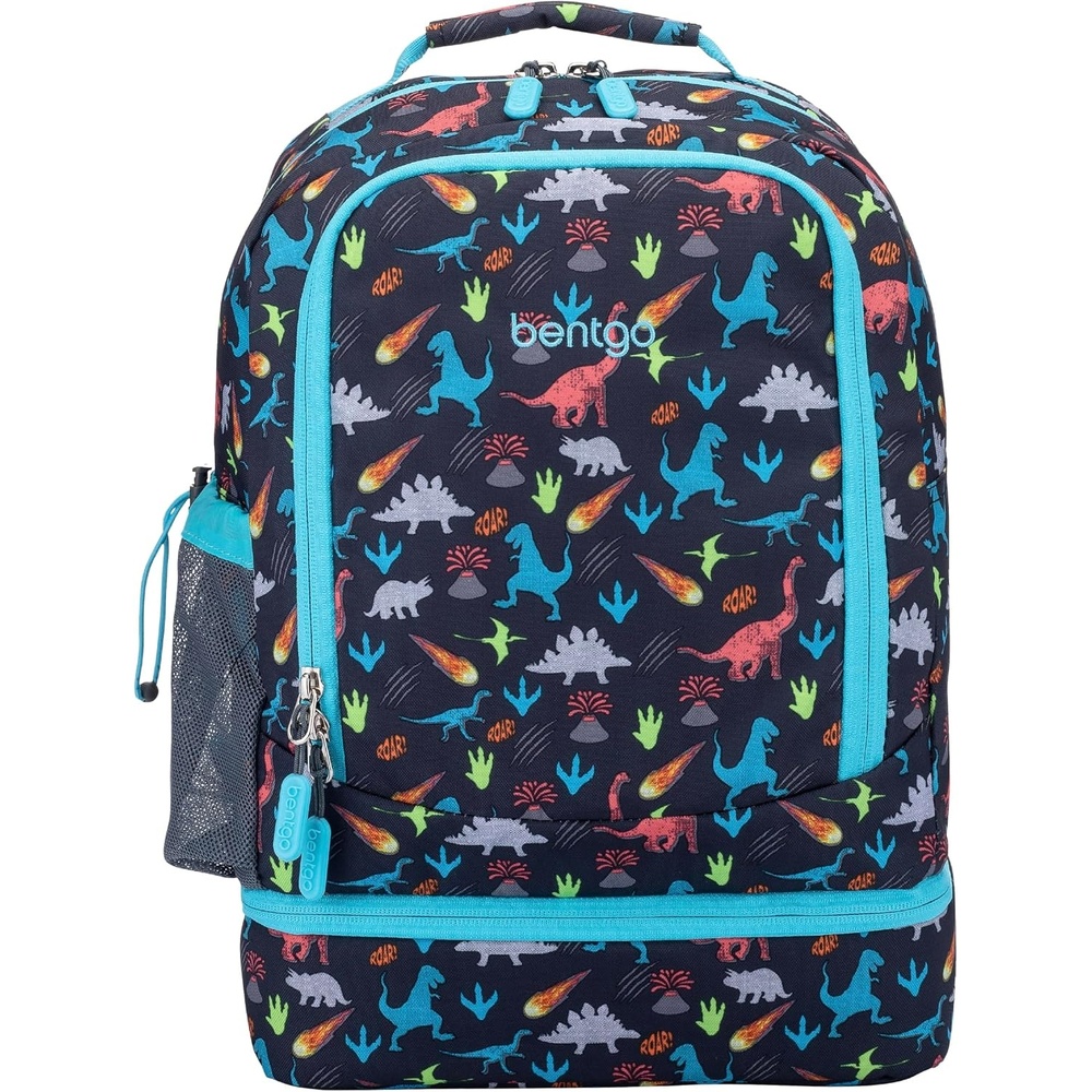 image:imageBentgo Kids 2in1 Backpack amp Insulated Lunch Bag  Durable 16 Backpack amp Lunch Container in Unique Prints for School amp Travel  Water Resistant Padded amp Large Compartments Bug BuddiesDinosaur