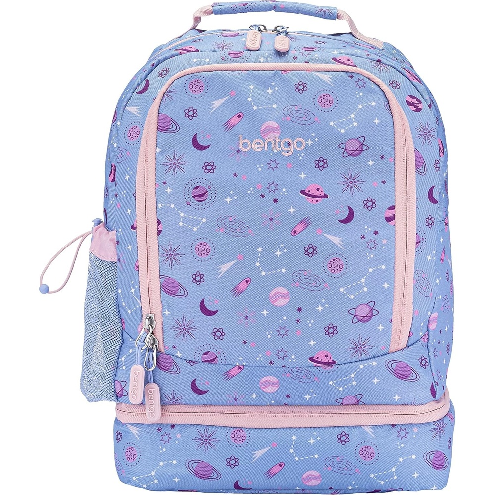 image:imageBentgo Kids 2in1 Backpack amp Insulated Lunch Bag  Durable 16 Backpack amp Lunch Container in Unique Prints for School amp Travel  Water Resistant Padded amp Large Compartments Bug BuddiesLavender Galaxy