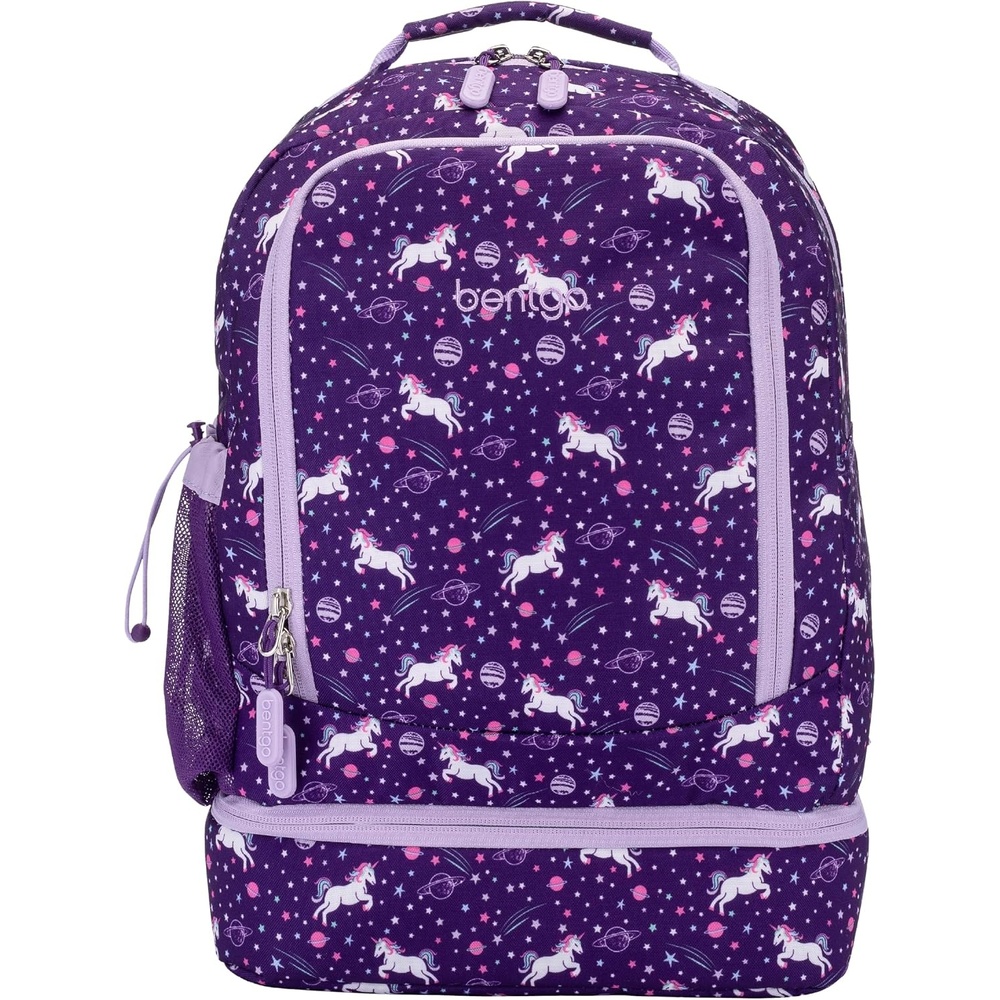 image:imageBentgo Kids 2in1 Backpack amp Insulated Lunch Bag  Glitter Designed 16 Backpack for School amp Travel  Durable Water Resistant Padded amp Large Compartments Glitter Edition  Petal PinkUnicorn