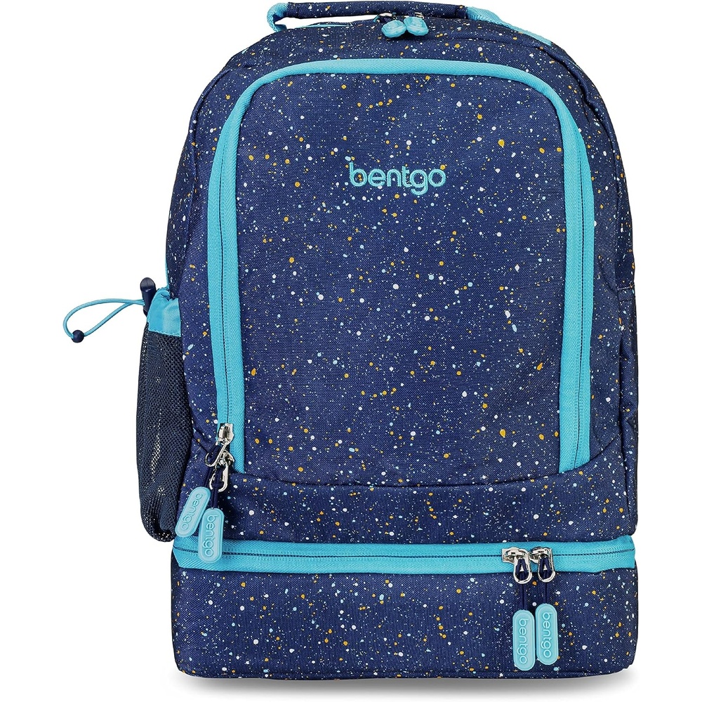 image:imageBentgo Kids 2in1 Backpack amp Insulated Lunch Bag  Glitter Designed 16 Backpack for School amp Travel  Durable Water Resistant Padded amp Large Compartments Glitter Edition  Petal PinkConfetti Edition  Abyss Blue