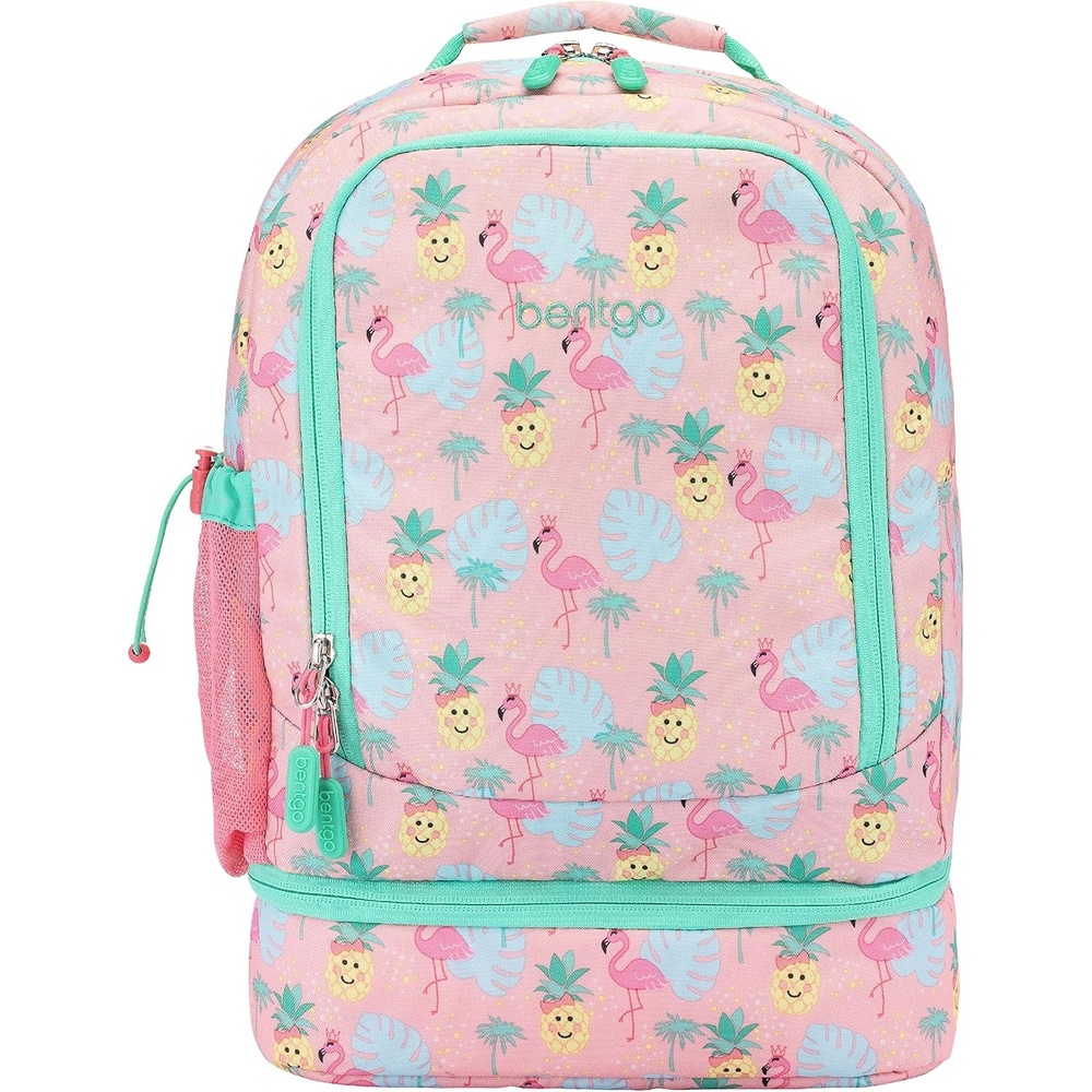 image:imageBentgo Kids 2in1 Backpack amp Insulated Lunch Bag  Glitter Designed 16 Backpack for School amp Travel  Durable Water Resistant Padded amp Large Compartments Glitter Edition  Petal PinkTropical
