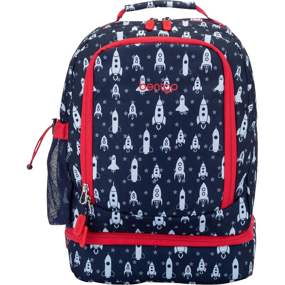 image:imageBentgo Kids 2in1 Backpack amp Insulated Lunch Bag  Glitter Designed 16 Backpack for School amp Travel  Durable Water Resistant Padded amp Large Compartments Glitter Edition  Petal PinkRocket