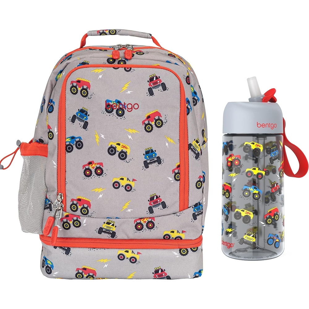 image:imageBentgo Kids 2in1 Backpack amp Insulated Lunch Bag Set Water Bottle  New amp Improved 2023 Trucks