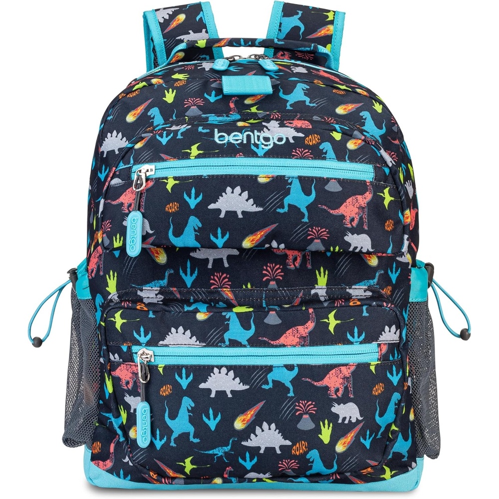 image:imageBentgo Kids Backpack  Lightweight 14 Backpack in Fun Prints for School Travel amp Daycare Ideal for Ages 4 Roomy Interior Durable amp WaterResistant Fabric amp Loop for Lunch Bag DinosaurDinosaur