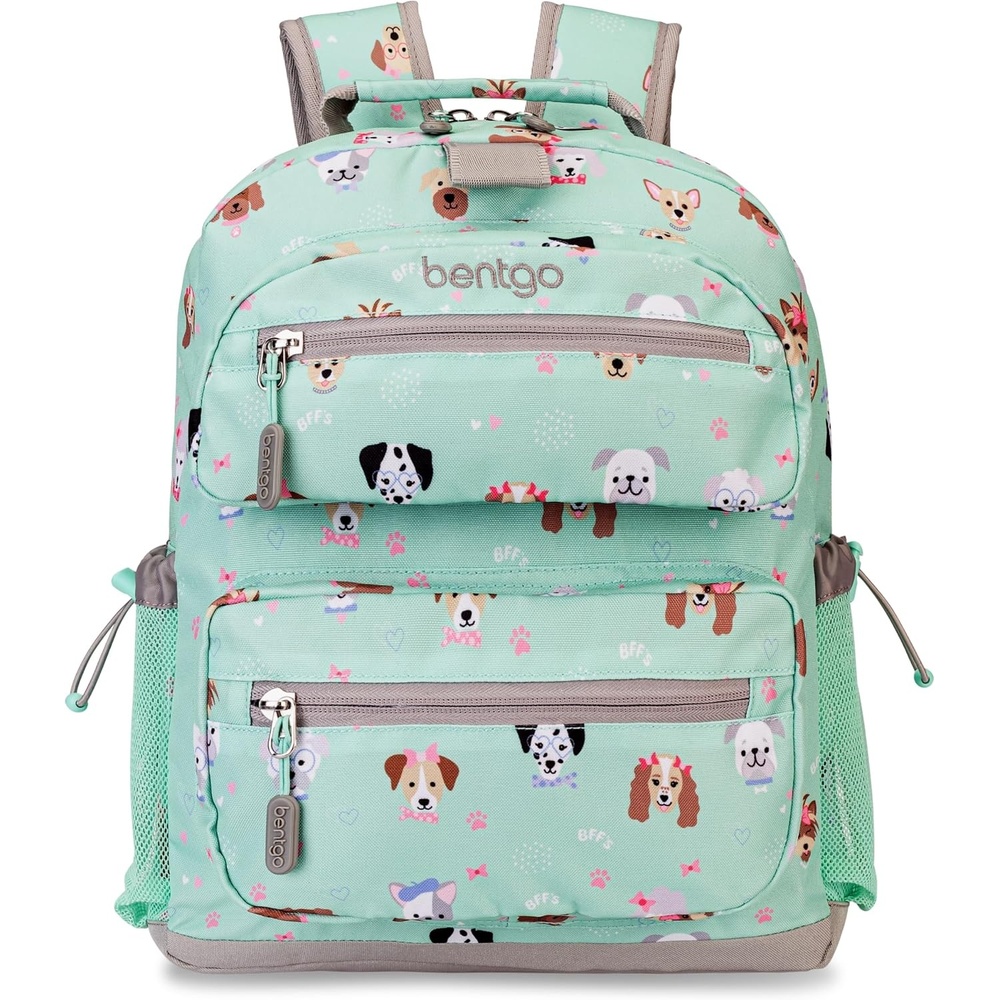 image:imageBentgo Kids Backpack  Lightweight 14 Backpack in Fun Prints for School Travel amp Daycare Ideal for Ages 4 Roomy Interior Durable amp WaterResistant Fabric amp Loop for Lunch Bag DinosaurPuppy Love