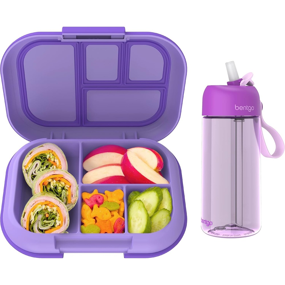 image:imageBentgo Kids Chill Lunch Box Water Bottle  New amp Improved 2023 Purple