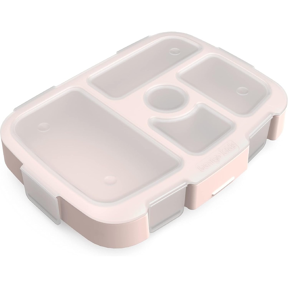 image:imageBentgo Kids Prints Tray with Transparent Cover  Reusable BPAFree 5Compartment Meal Prep Container with BuiltIn Portion Control for Healthy Meals At Home amp On the Go Carousel UnicornsNature Adventure
