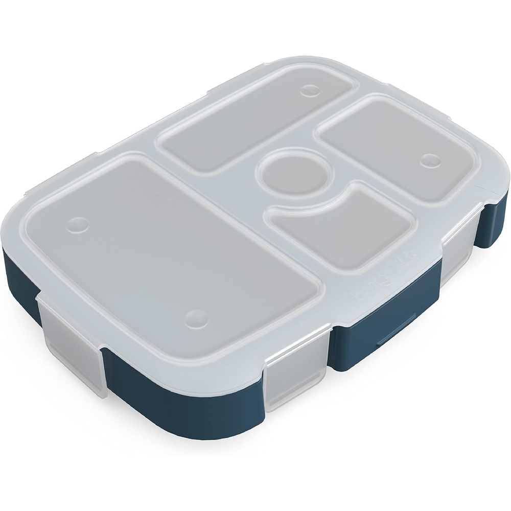 image:imageBentgo Kids Prints Tray with Transparent Cover  Reusable BPAFree 5Compartment Meal Prep Container with BuiltIn Portion Control for Healthy Meals At Home amp On the Go Carousel UnicornsFriendly Skies