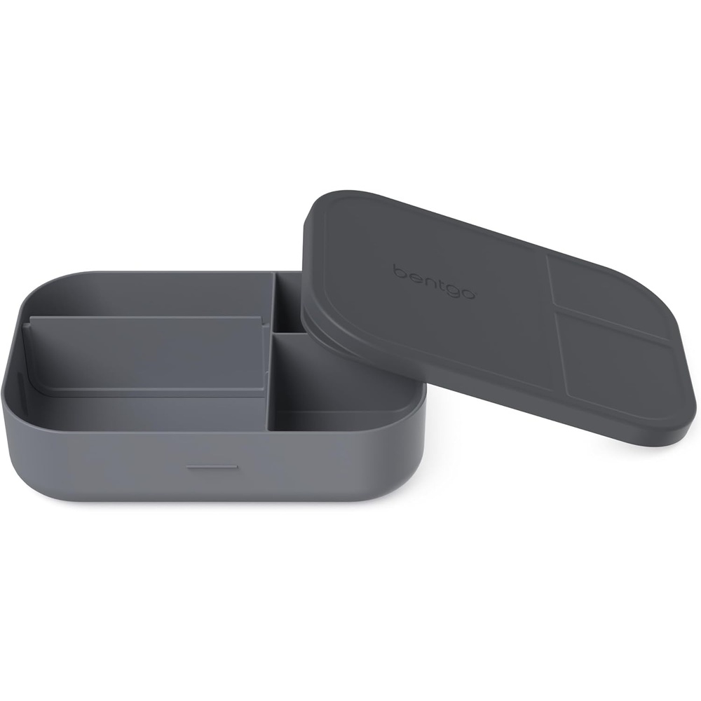 image:imageBentgo Modern Tray with Matte Lid  Reusable BPAFree Meal Prep Containers for Adults with Removable Divider  3 or 4 Compartments for Healthy Portioned Meals At Home amp On the Go OrchidDark Gray