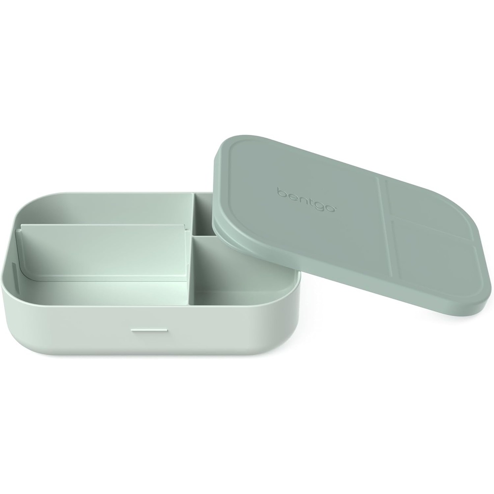 image:imageBentgo Modern Tray with Matte Lid  Reusable BPAFree Meal Prep Containers for Adults with Removable Divider  3 or 4 Compartments for Healthy Portioned Meals At Home amp On the Go OrchidMint Green