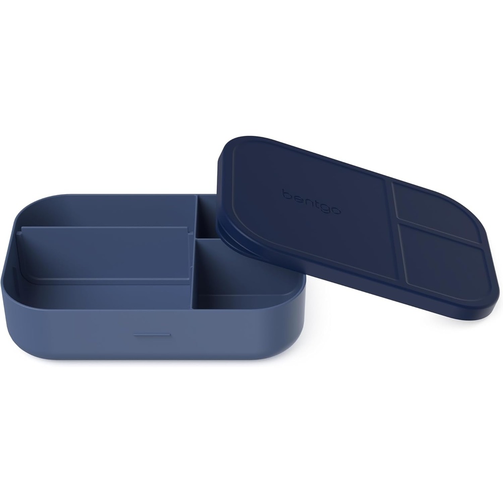 image:imageBentgo Modern Tray with Matte Lid  Reusable BPAFree Meal Prep Containers for Adults with Removable Divider  3 or 4 Compartments for Healthy Portioned Meals At Home amp On the Go OrchidNavy