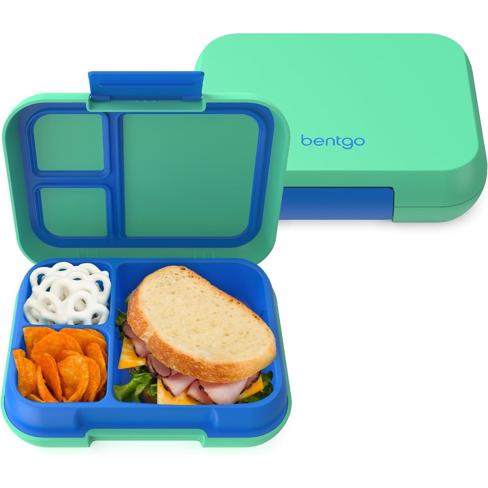 image:imageBentgo Pop  LeakProof Lunch Box amp Removable Divider for Ages 8 amp Teens  Lunch Container Holds 5 Cups of Food 34 Compartments MicrowaveDishwasher Safe 2 Year Warranty PeriwinklePinkSpring GreenBlue