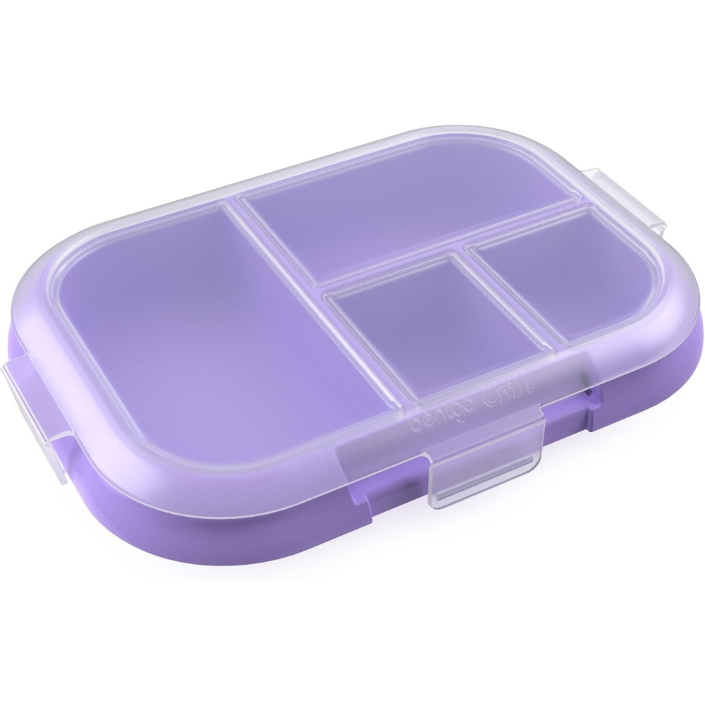 image:imageBentgo Replacement Tray Chill Kids Lunch Box  Reusable 4Compartment Bento Box for Easy Meal Prep 33 Cup Capacity BPAFree Transparent Cover For Ages 3 Confetti Edition  Vivid Orchid
