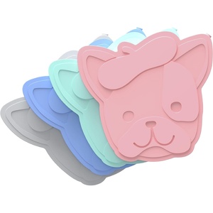 Bentgo Buddies Reusable Ice Packs: Slim Design for Lunch Boxes, Lunch Bags, and Coolers, Quick Freeze, PFAS- and BPA-Free, Multicolored 4-Pack (Dinosaur)(Puppy Love)
