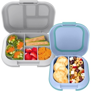 Bentgo Chill Kids (Gray) and Chill Mini (Tide Blues) Lunch Box Set