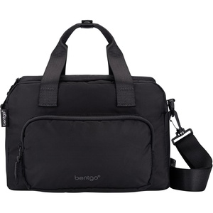 Bentgo Insulated Lunch Bag – Extra-Large Capacity Adult Lunch Bag with Shoulder Strap and External Storage Compartment, Durable, Lightweight, Ideal for Work, School, & Meals On the Go (Lavender)(Obsidian)