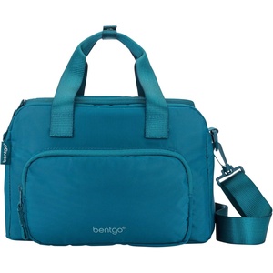 Bentgo Insulated Lunch Bag – Extra-Large Capacity Adult Lunch Bag with Shoulder Strap and External Storage Compartment, Durable, Lightweight, Ideal for Work, School, & Meals On the Go (Clay Green)(Deep Teal)