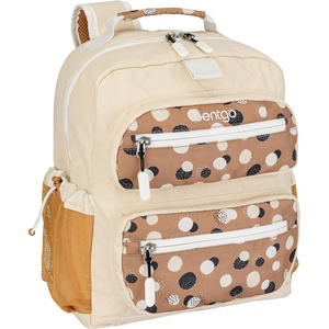 Bentgo Kids Backpack – Lightweight 14” Backpack in Fun Prints for School, Travel, & Daycare, Ideal for Ages 4+, Roomy Interior, Durable & Water-Resistant Fabric, & Loop for Lunch Bag (Dinosaur)(Spots & Dots)