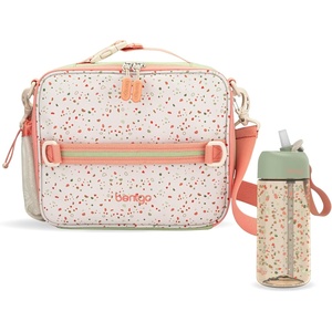 Bentgo Kids Prints Lunch Bag Set With Water Bottle (Geo Speckle)