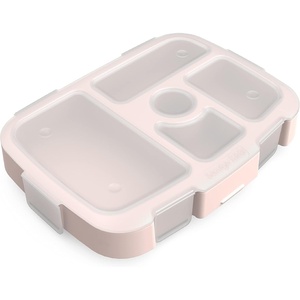 Bentgo® Kids Prints Tray with Transparent Cover – Reusable, BPA-Free, 5-Compartment Meal Prep Container with Built-In Portion Control for Healthy Meals At Home & On the Go (Carousel Unicorns)(Nature Adventure)