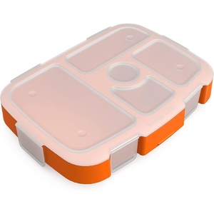 Bentgo® Kids Prints Tray with Transparent Cover – Reusable, BPA-Free, 5-Compartment Meal Prep Container with Built-In Portion Control for Healthy Meals At Home & On the Go (Carousel Unicorns)(Planes)