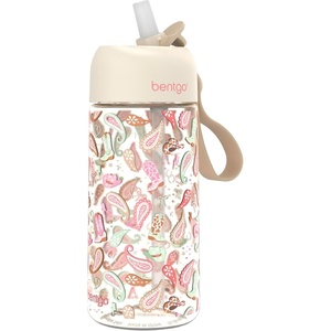 Bentgo Kids Water Bottle – Leak-Proof, Durable Tritan PFAS- & BPA-Free 15 fl oz, Kids/Toddlers Ages 3+ for School & Sports; Bite & Sip Spout, Carrying Handle, Dishwasher Safe (NEW Ballet & Bows)(Cowgirl Dreams)