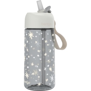 Bentgo Kids Water Bottle – Leak-Proof, Durable Tritan PFAS- & BPA-Free 15 fl oz, Kids/Toddlers Ages 3+ for School & Sports; Bite & Sip Spout, Carrying Handle, Dishwasher Safe (NEW Ballet & Bows)(Starry Sprinkle)
