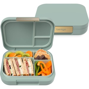Bentgo® Modern – Leak-Resistant Bento Lunch Box For Adults, Teens, & Larger Appetites; Reusable BPA-Free Meal Prep Container with 3 or 4 Compartments, Dishwasher/Microwave Safe; 5 Cups (Dark Gray)(Mint Green)