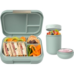 Bentgo® Modern Bento-Style Lunch Box Set With Reusable Snack Cup (Mint Green)