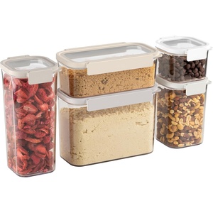 Bentgo Pantry – 10-Piece Airtight Food Storage Containers, Clear, Stackable Kitchen & Pantry Organization, Locking Lids for Freshness, BPA-Free Plastic – Ideal for Sugar, Flour, & More (Snow)(10-Piece Food Storage Set (White Stone))