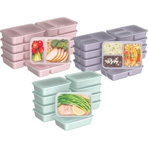 Bentgo Prep 60-Piece Meal Prep Kit – Reusable PFAS & BPA-Free Food Containers, 1-Compartment, 2-Compartment, & 3-Compartments – Microwave, Freezer, & Dishwasher Safe (Rich Shades)(Floral Pastels)