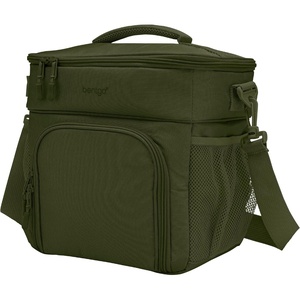 Bentgo Prep Deluxe Insulated Multimeal Bag – Lunch Box Bag, Holds 5 Meals, Premium Insulation up to 8 Hrs, Durable, Water-Resistant – Large Capacity For Adult Meal Prep (Blush)(Dark Green)