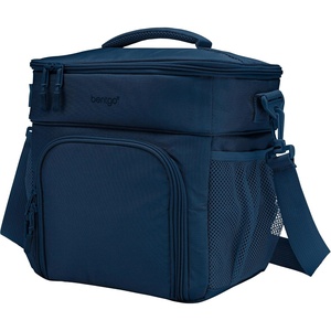 Bentgo Prep Deluxe Insulated Multimeal Bag – Lunch Box Bag, Holds 5 Meals, Premium Insulation up to 8 Hrs, Durable, Water-Resistant – Large Capacity For Adult Meal Prep (Blush)(Navy Blue)