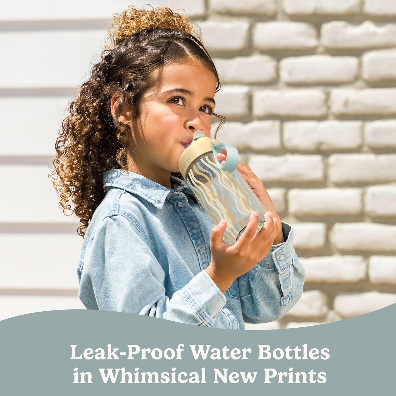 image:imageBentgo Kids Prints Lunch Bag Set With Water Bottle Wavy