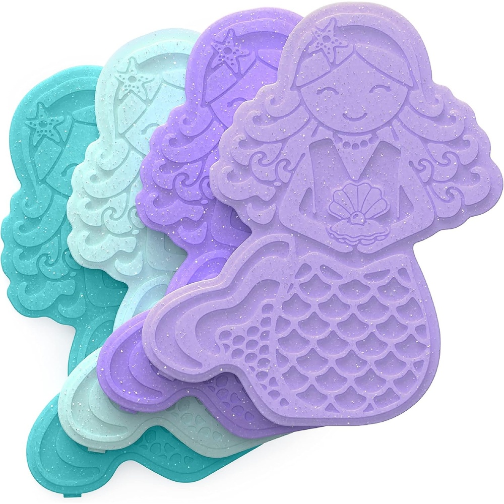 image:imageBentgo Buddies Reusable Ice Packs Slim Design for Lunch Boxes Lunch Bags and Coolers Quick Freeze PFAS and BPAFree Multicolored 4Pack NEW Ballet amp BowsGlitter Edition  Mermaid
