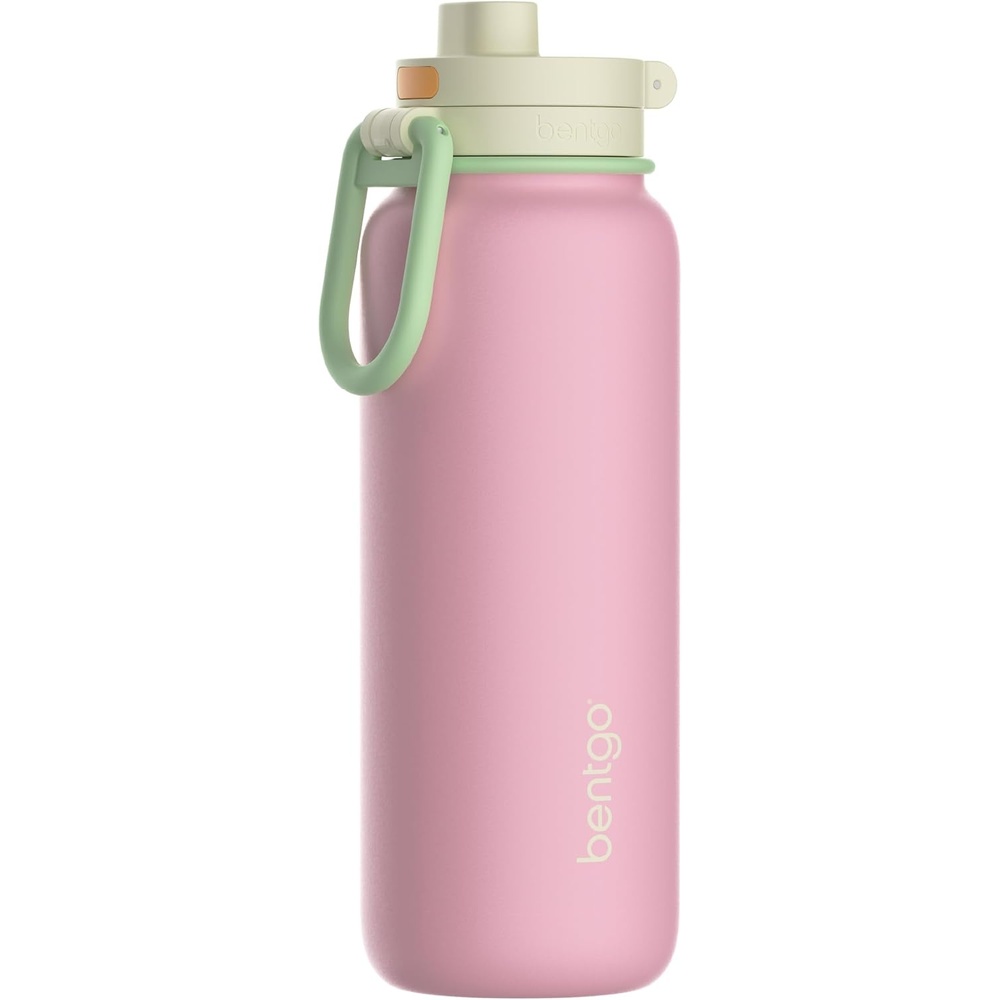 image:imageBentgo Flip 2in1 Straw amp Chug LeakProof Insulated Water Bottle 24 fl oz  Premium 188 Stainless SteelTripleLayer Vacuum Insulation 24Hour Cold BPA amp PFASFree Lilac CloudSherbet