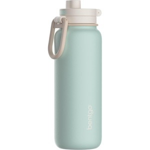 Bentgo Flip 2-in-1 Straw & Chug Leak-Proof Insulated Water Bottle, 24 fl oz | Premium 18/8 Stainless Steel,Triple-Layer Vacuum Insulation, 24-Hour Cold, BPA & PFAS-Free (Lilac Cloud)(Sun-Day)