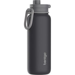 Bentgo Flip 2-in-1 Straw & Chug Leak-Proof Insulated Water Bottle, 24 fl oz | Premium 18/8 Stainless Steel,Triple-Layer Vacuum Insulation, 24-Hour Cold, BPA & PFAS-Free (Lilac Cloud)(Tweed)