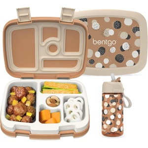 Bentgo Kids Prints Lunch Box Set With Water Bottle (Spots & Dots)
